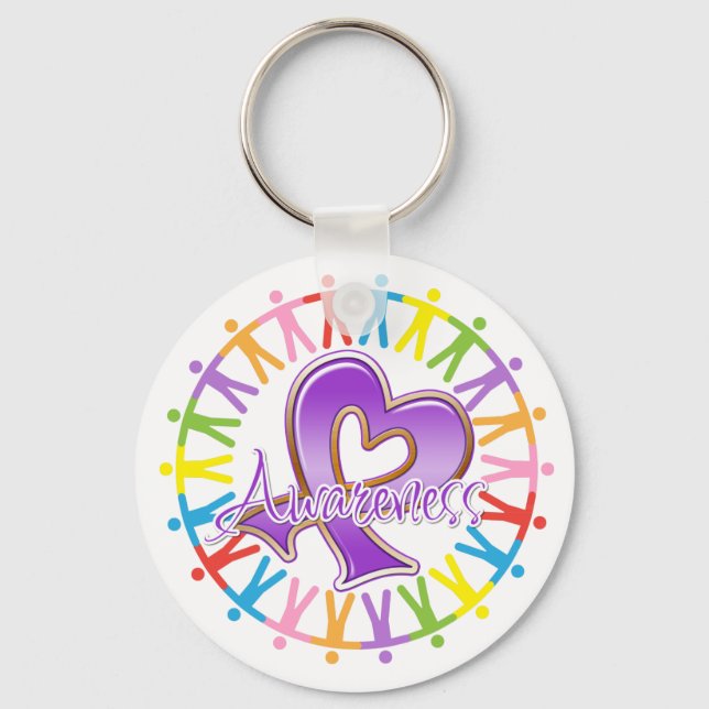 Domestic Violence Unite in Awareness Key Ring (Front)