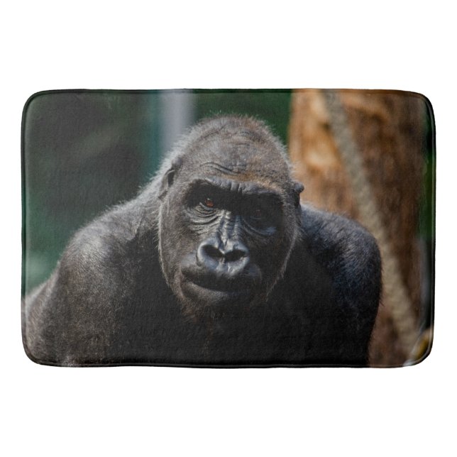 Dominant Primate Gorilla Ape Bath Mat (Front)