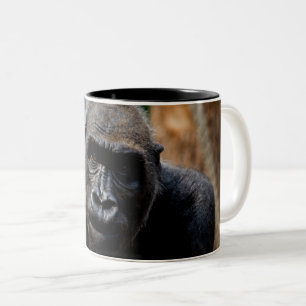Dominant Primate Gorilla Ape Two-Tone Coffee Mug