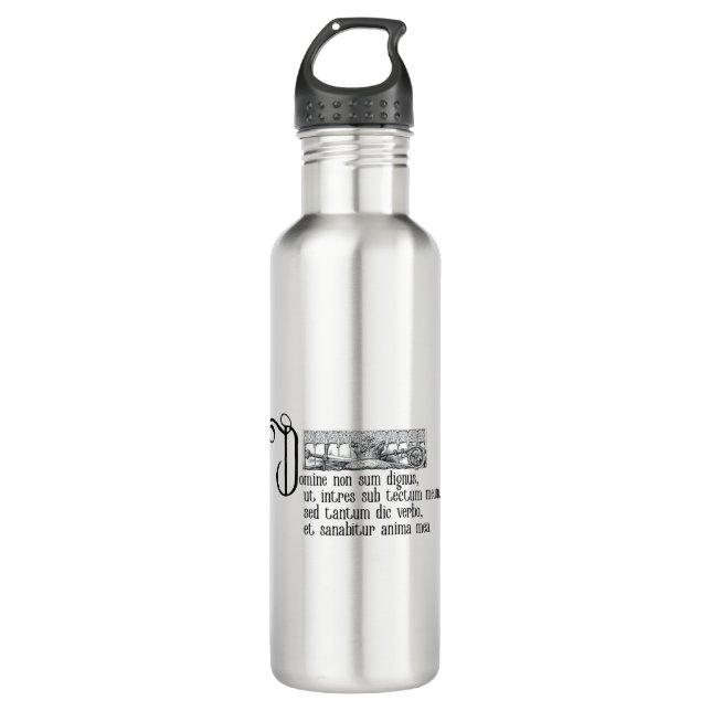Domine non sum dignus 710 ml water bottle (Front)