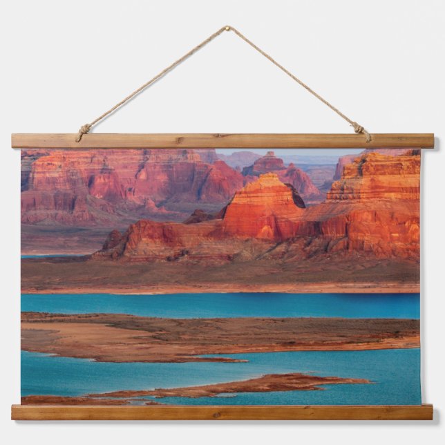 Dominguez Butte & Lake Powell, Utah Hanging Tapestry (Front)