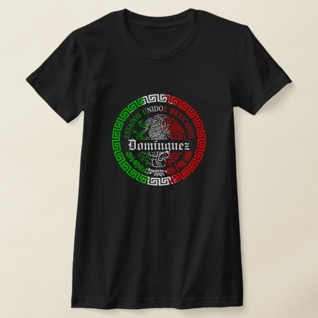 Domínguez Last Name México emblem shirt (Laydown)