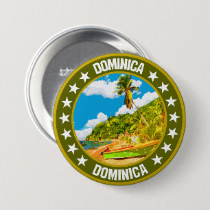 Dominica                                           7.5 cm round badge