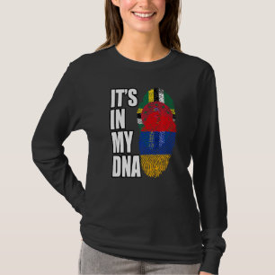 Dominica And Armenian Mix DNA Flag Heritage T-Shirt