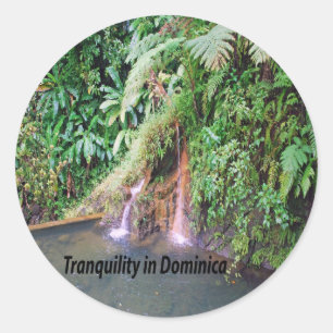 Dominica Classic Round Sticker
