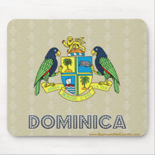 Dominica Coat of Arms Mouse Pad