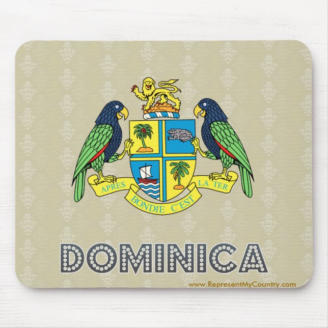 Dominica Coat of Arms Mouse Pad (Front)