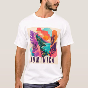Dominica Contemporary Collage T-Shirt