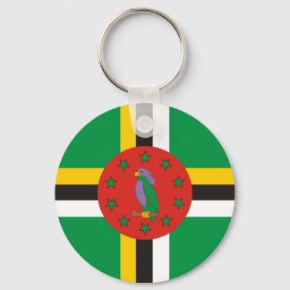 dominica country flag nation symbol key ring
