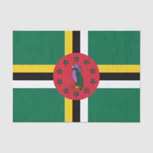 Dominica fashion, Dominica Flag tissue paper
