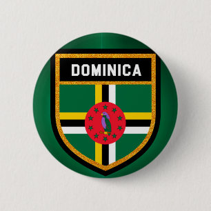Dominica Flag 6 Cm Round Badge