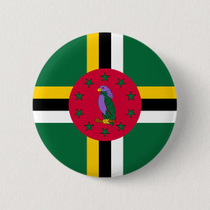 Dominica Flag 6 Cm Round Badge