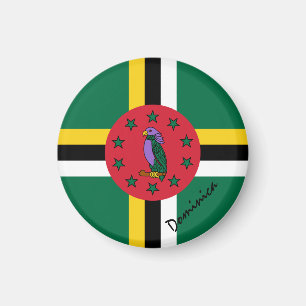 Dominica flag & America - travel/sports fans Magnet