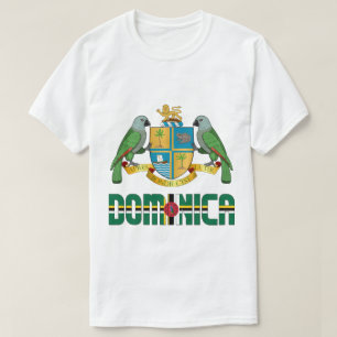 Dominica Flag and Coat Of Arms Patriotic T-Shirt