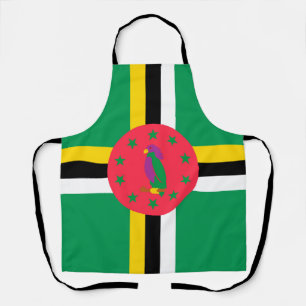 Dominica flag apron