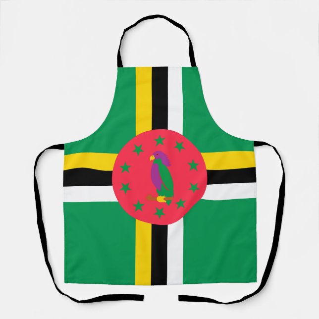 Dominica flag apron (Front)