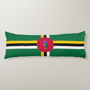 Dominica Flag Body Cushion