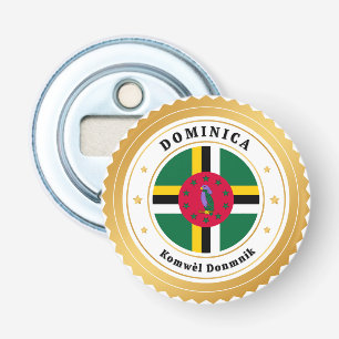 Dominica Flag Bottle Opener