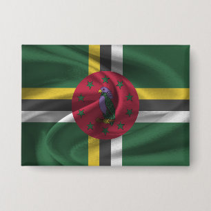 Dominica Flag Button