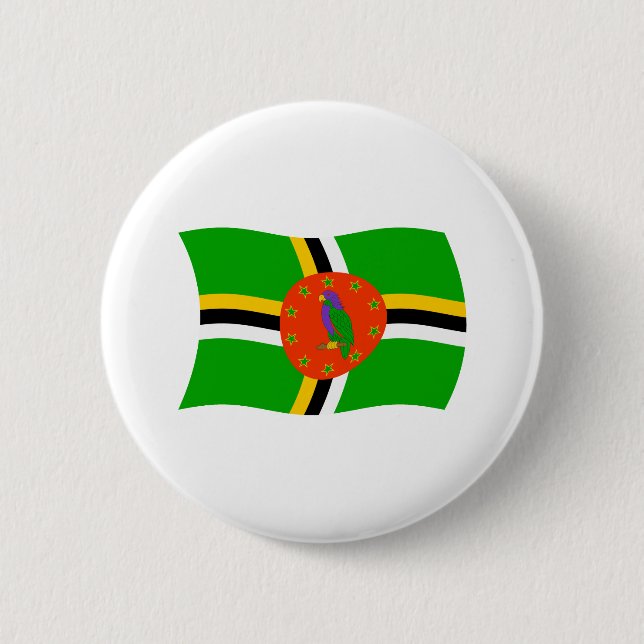 Dominica Flag Button (Front)
