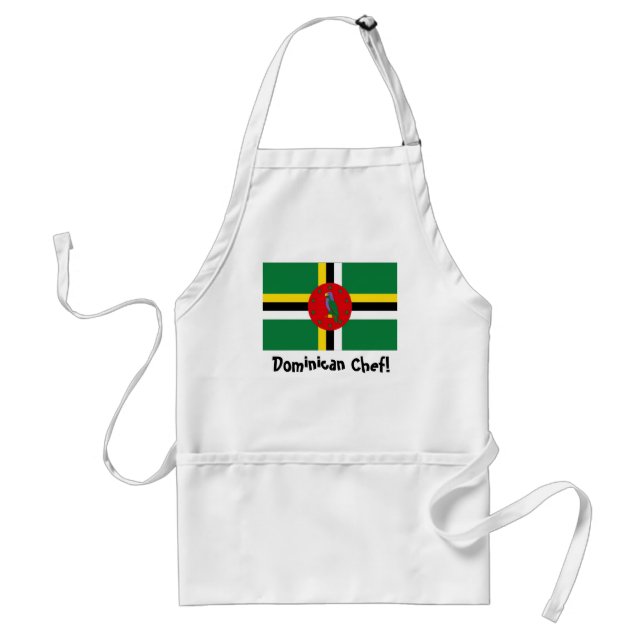 Dominica flag chef apron (Front)