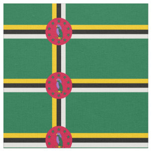 Dominica Flag Fabric