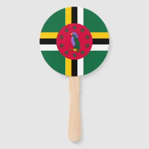Dominica Flag Hand Fan
