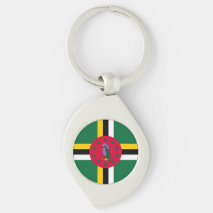 Dominica Flag Key Ring