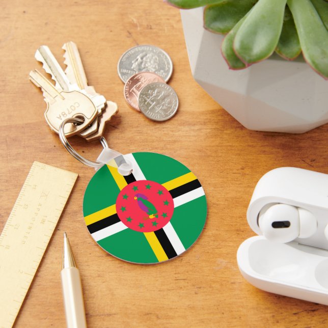 Dominica flag key ring (Desk)