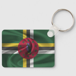Dominica Flag Keychain