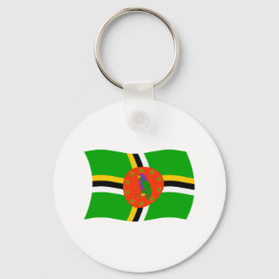 Dominica Flag Keychain