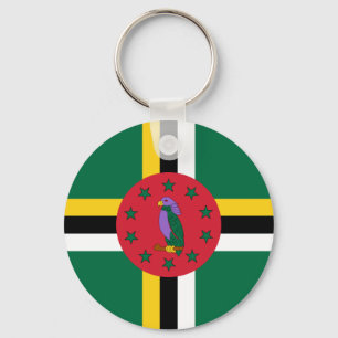 Dominica Flag Keychain