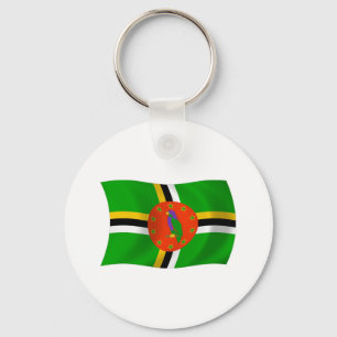 Dominica Flag Keychain