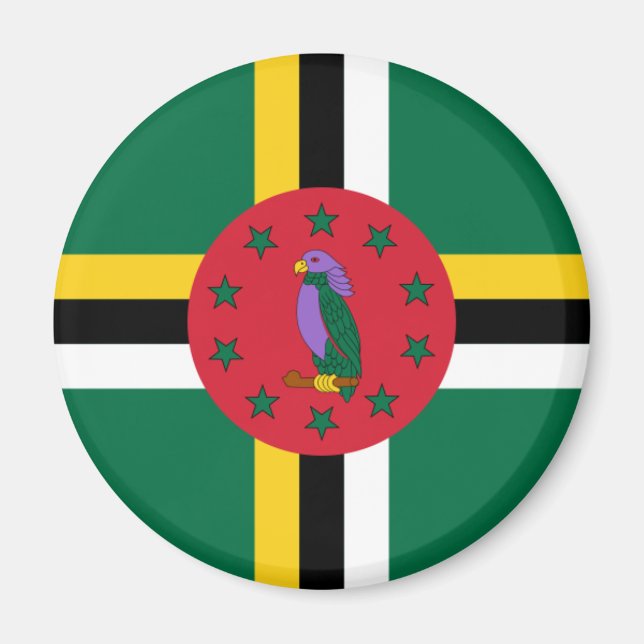 Dominica Flag Magnet (Front)