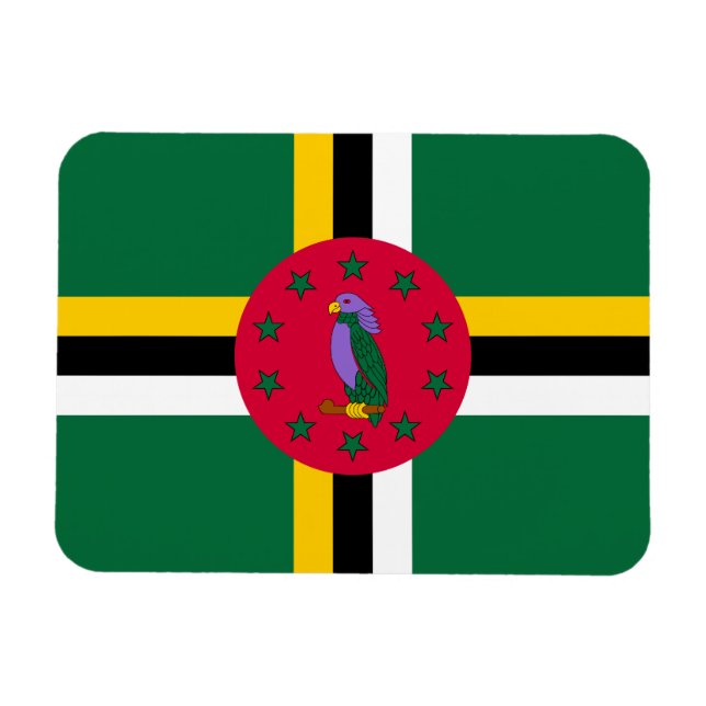 Dominica Flag Magnet (Horizontal)