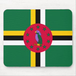 Dominica Flag Mouse Pad