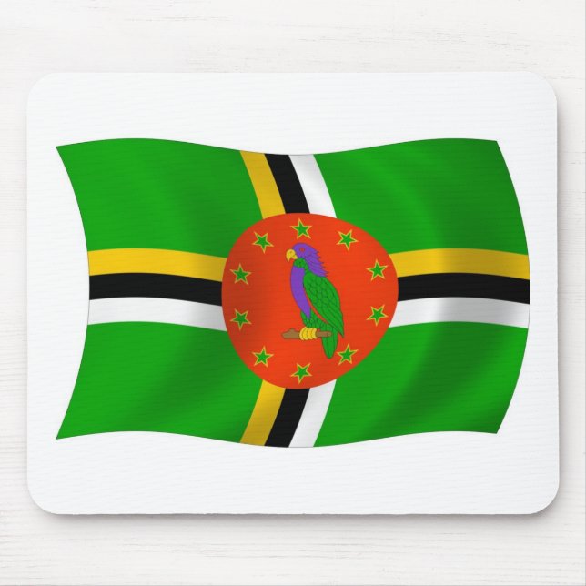Dominica Flag Mousepad (Front)