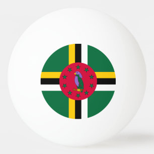 Dominica Flag Ping Pong Ball