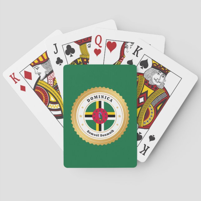 Dominica Flag Playing Cards (Back)
