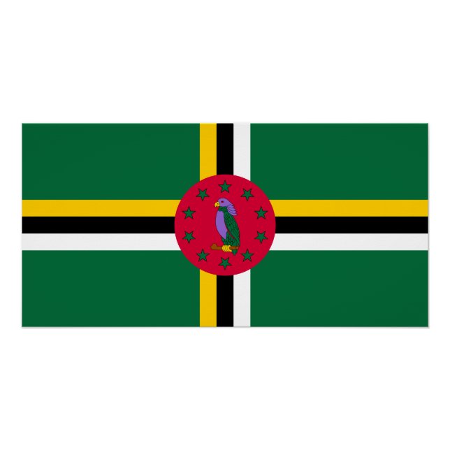 Dominica Flag Poster (Front)