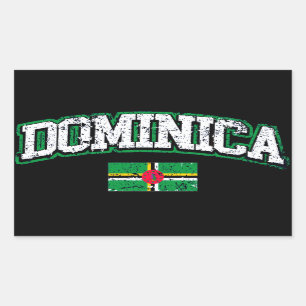 Dominica Flag Rectangular Sticker