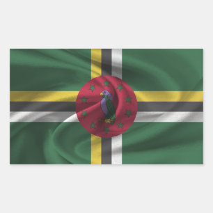 Dominica Flag Rectangular Sticker