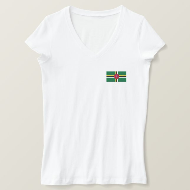 Dominica Flag T-Shirt (Design Front)