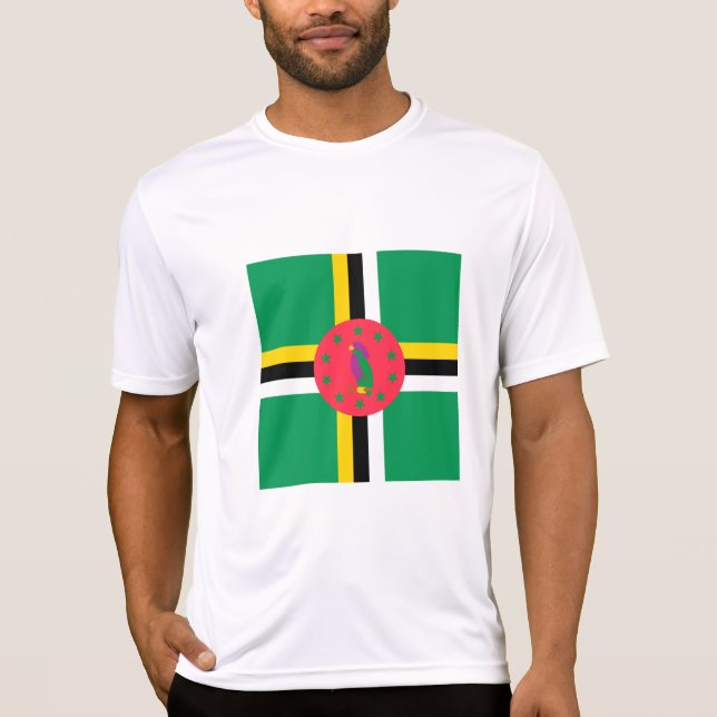 Dominica flag T-Shirt (Front)