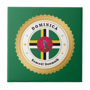 Dominica Flag Tile