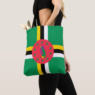 Dominica flag tote bag