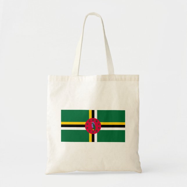 Dominica Flag Tote Bag (Front)
