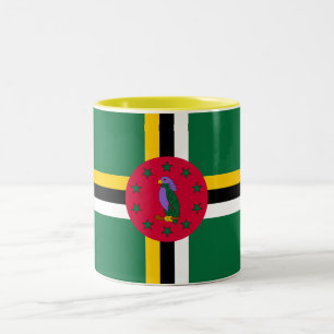 Dominica Flag Two-Tone Coffee Mug