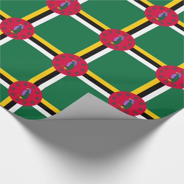Dominica Flag Wrapping Paper (Corner)