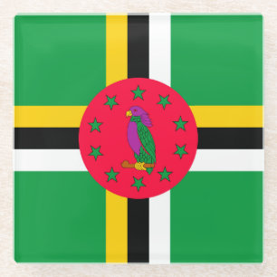 Dominica Glass Coaster